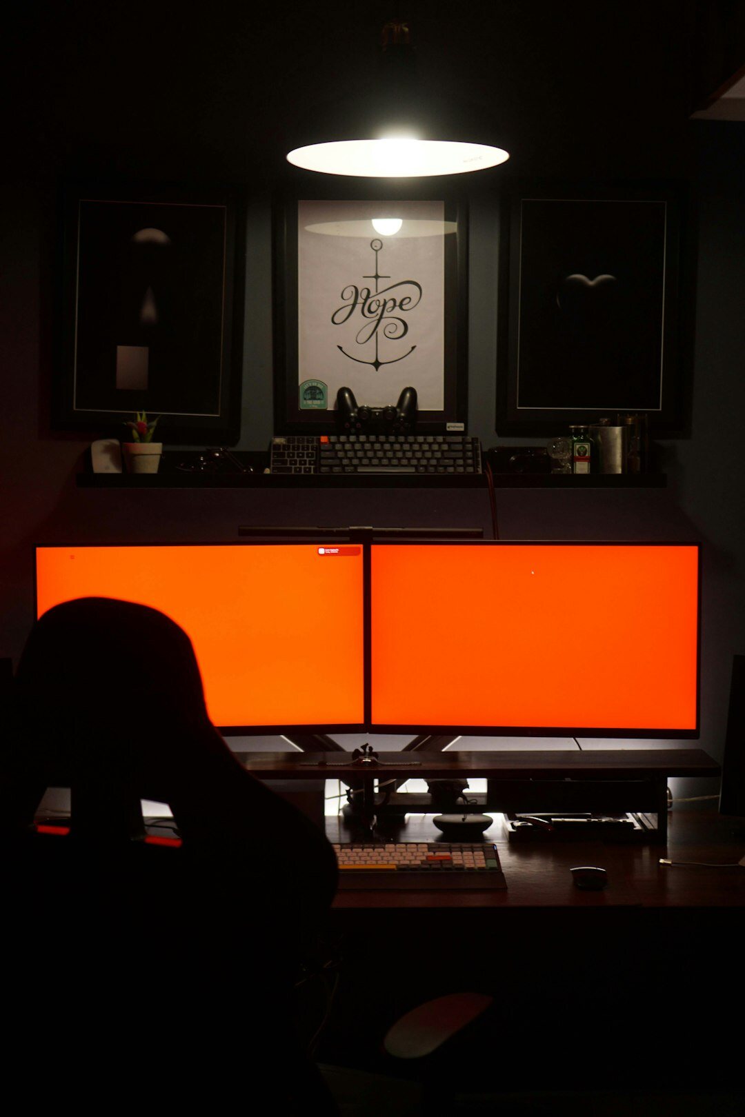 mystery author at desk