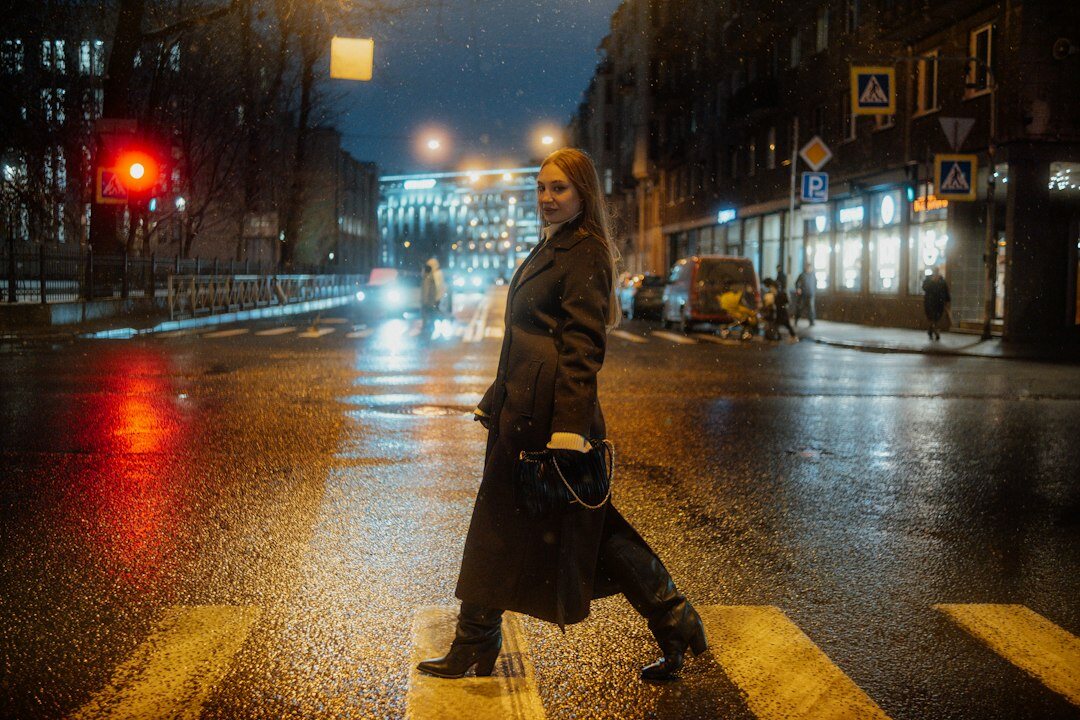 detective walking city street